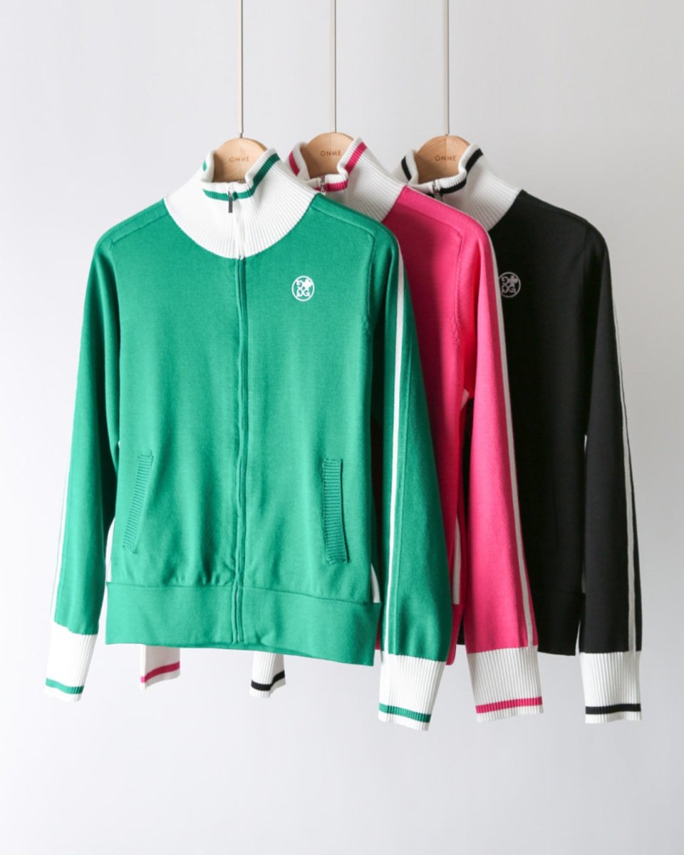 ラインデザイン ジップニットブルゾン　CH1007 - Chamule