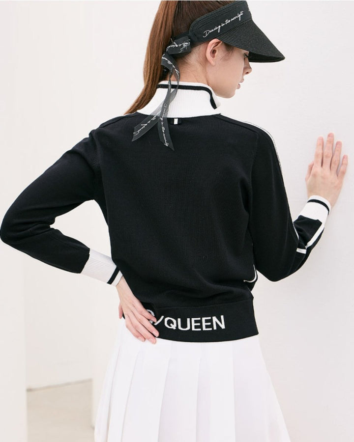 ラインデザイン ジップニットブルゾン　CH1007 - Chamule