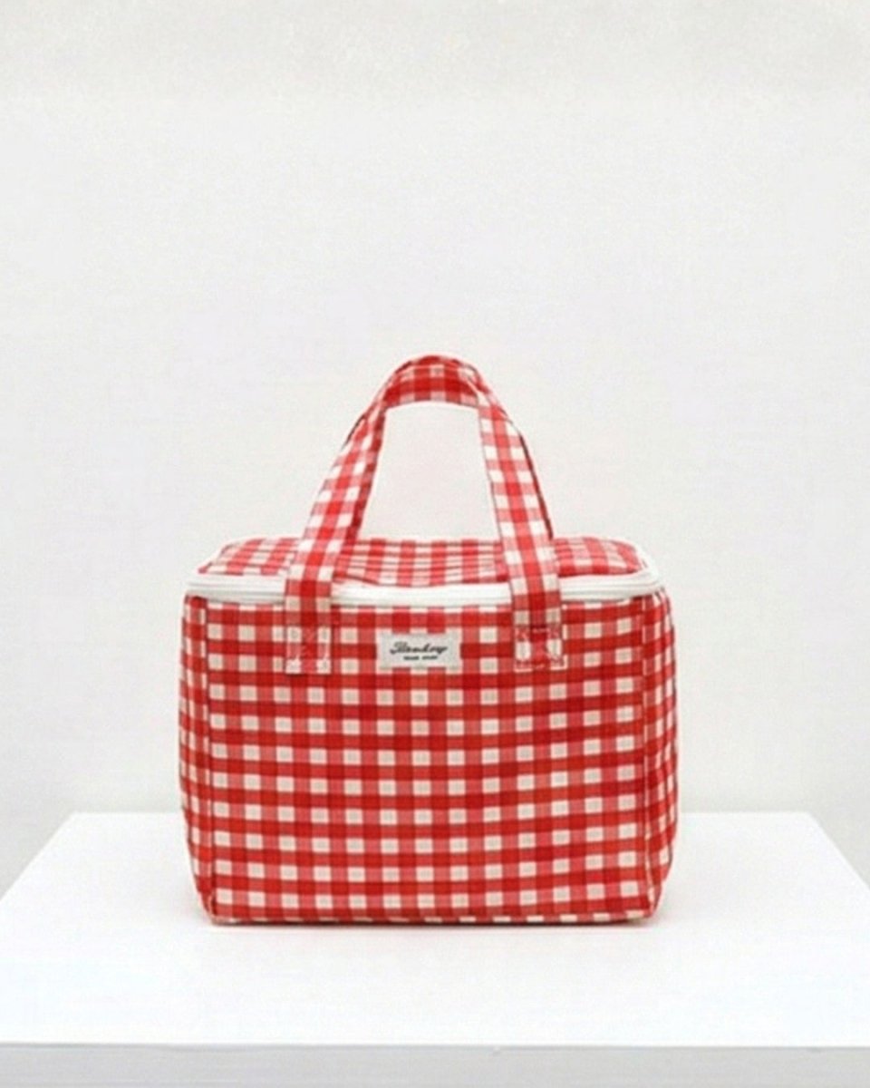 ギンガムチェック 保冷ランチバッグ　CH1012 - Chamule