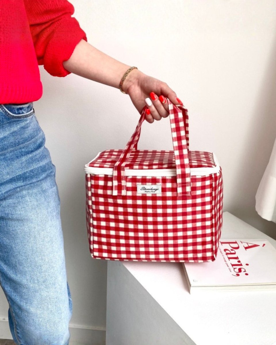 ギンガムチェック 保冷ランチバッグ　CH1012 - Chamule