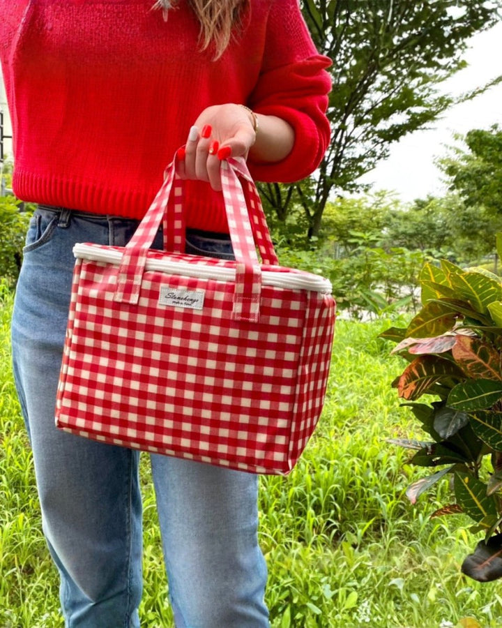 ギンガムチェック 保冷ランチバッグ　CH1012 - Chamule