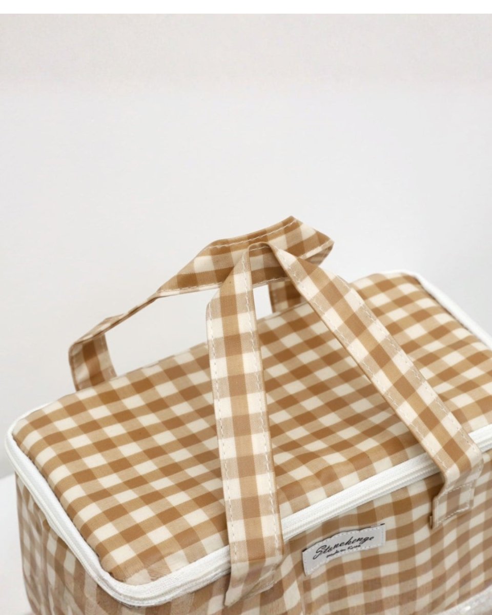ギンガムチェック 保冷ランチバッグ　CH1012 - Chamule