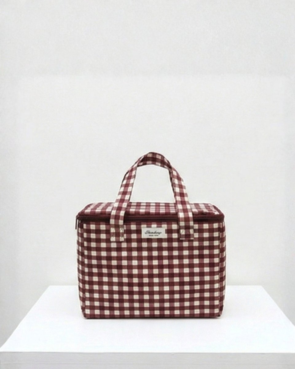 ギンガムチェック 保冷ランチバッグ　CH1012 - Chamule