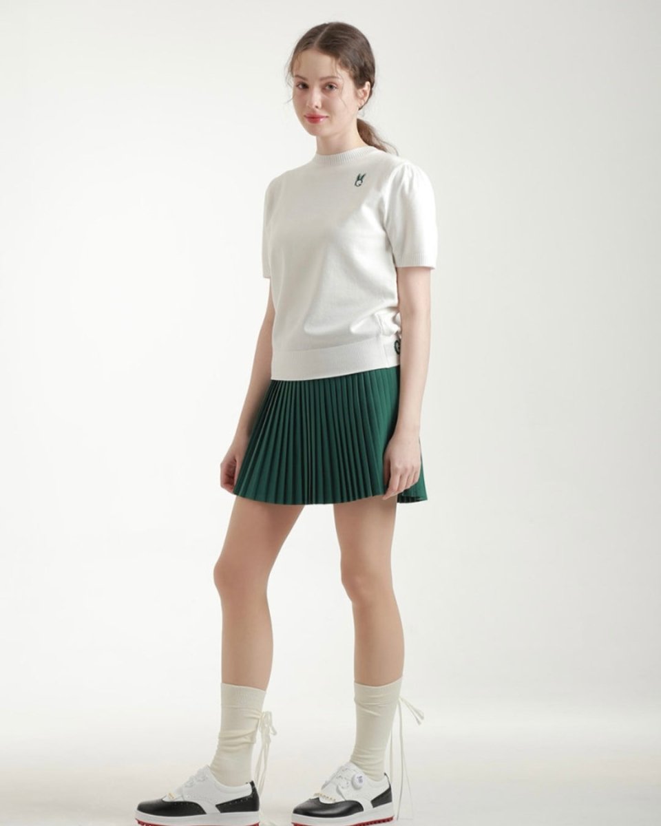 バックリボン 半袖ニットトップス　CH1014 - Chamule