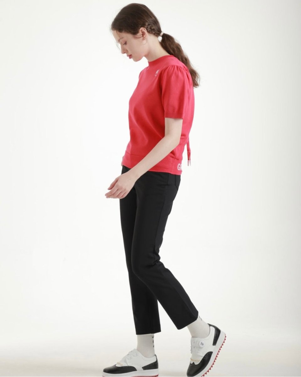 バックリボン 半袖ニットトップス　CH1014 - Chamule