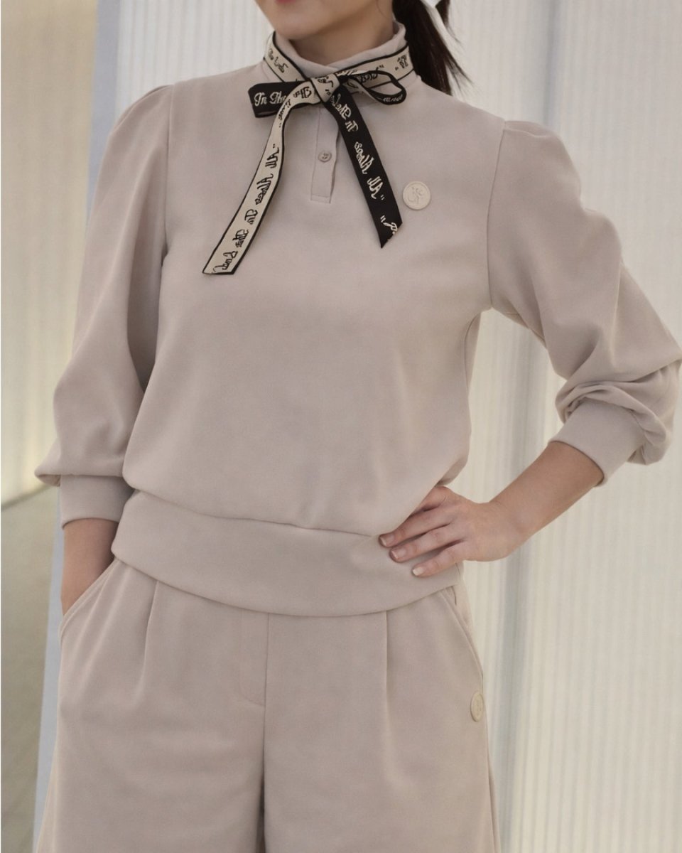 リボンタイデザイン ゴルフポロトップス　CH1026 - Chamule