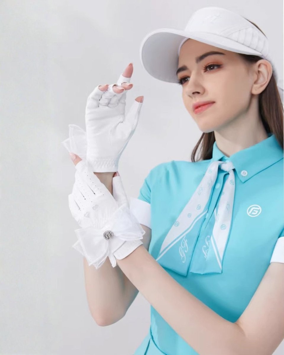 レースリボンデザイン ゴルフグローブ　CH1039 - Chamule