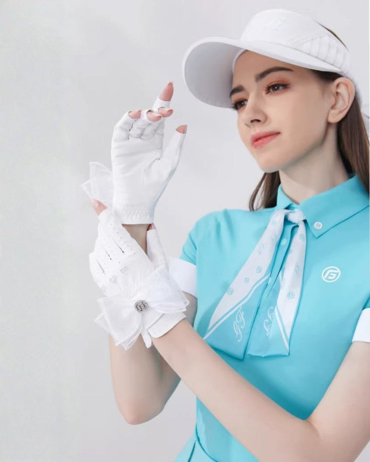 レースリボンデザイン ゴルフグローブ　CH1039 - Chamule