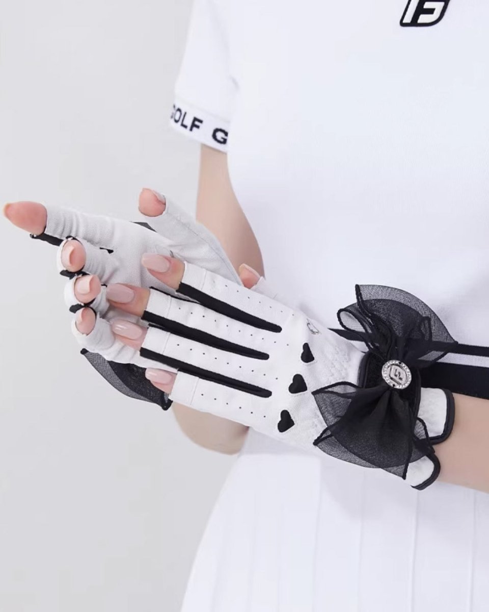 レースリボンデザイン ゴルフグローブ　CH1039 - Chamule