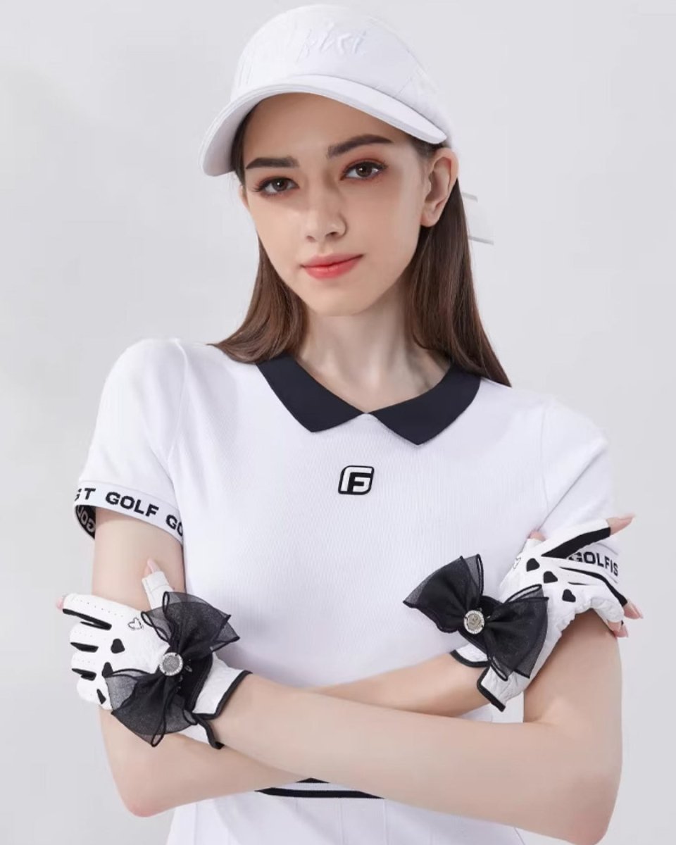 レースリボンデザイン ゴルフグローブ　CH1039 - Chamule