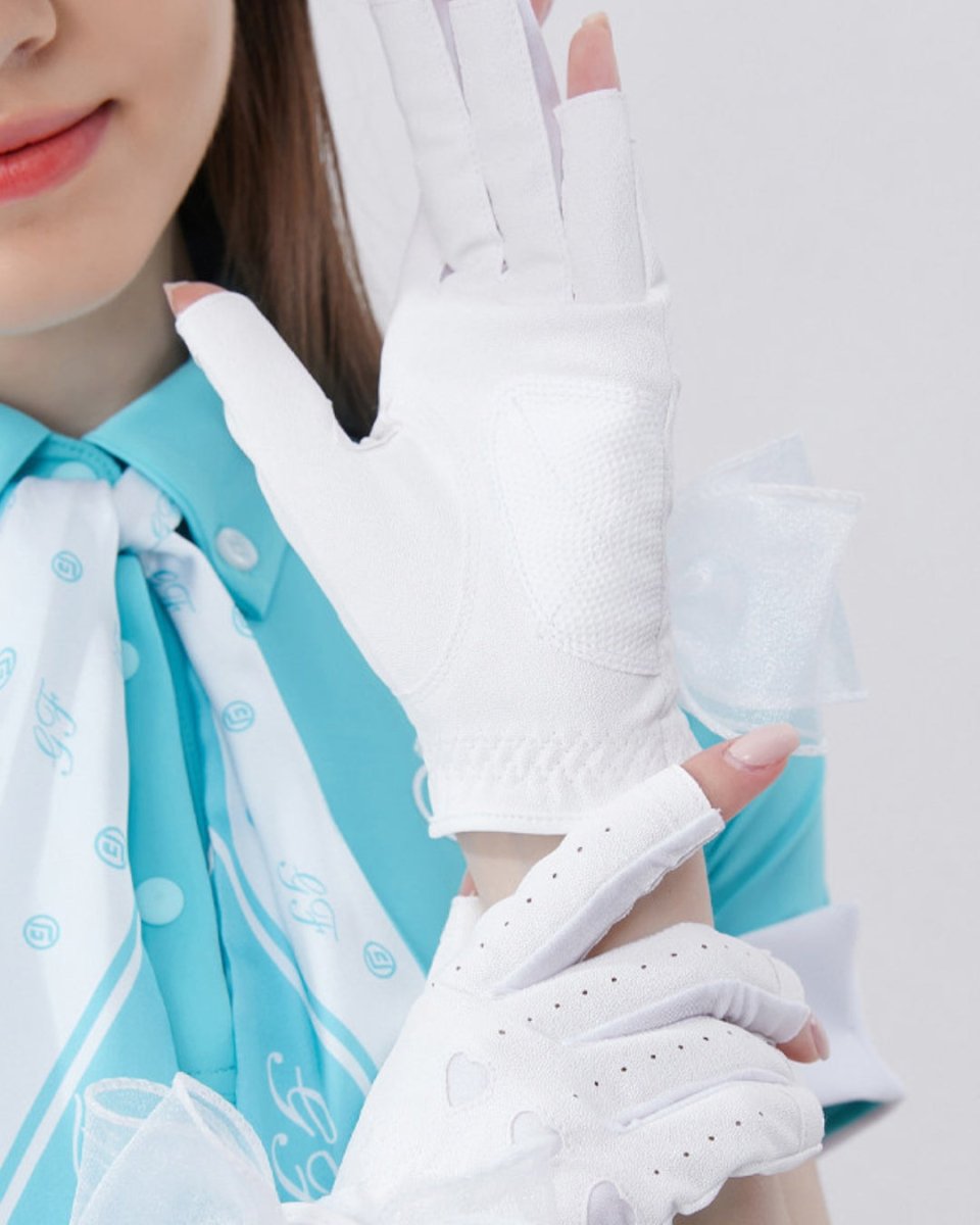 レースリボンデザイン ゴルフグローブ　CH1039 - Chamule