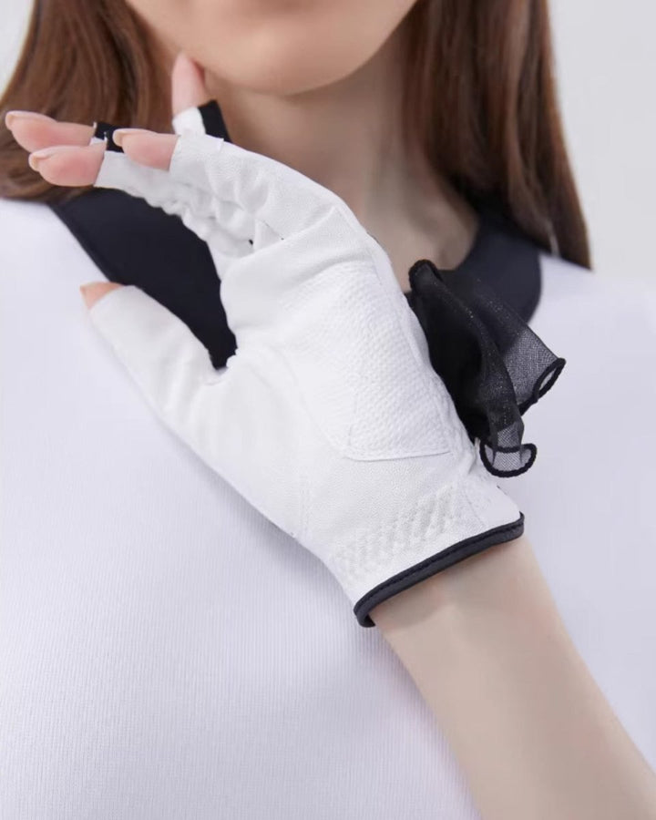 レースリボンデザイン ゴルフグローブ　CH1039 - Chamule