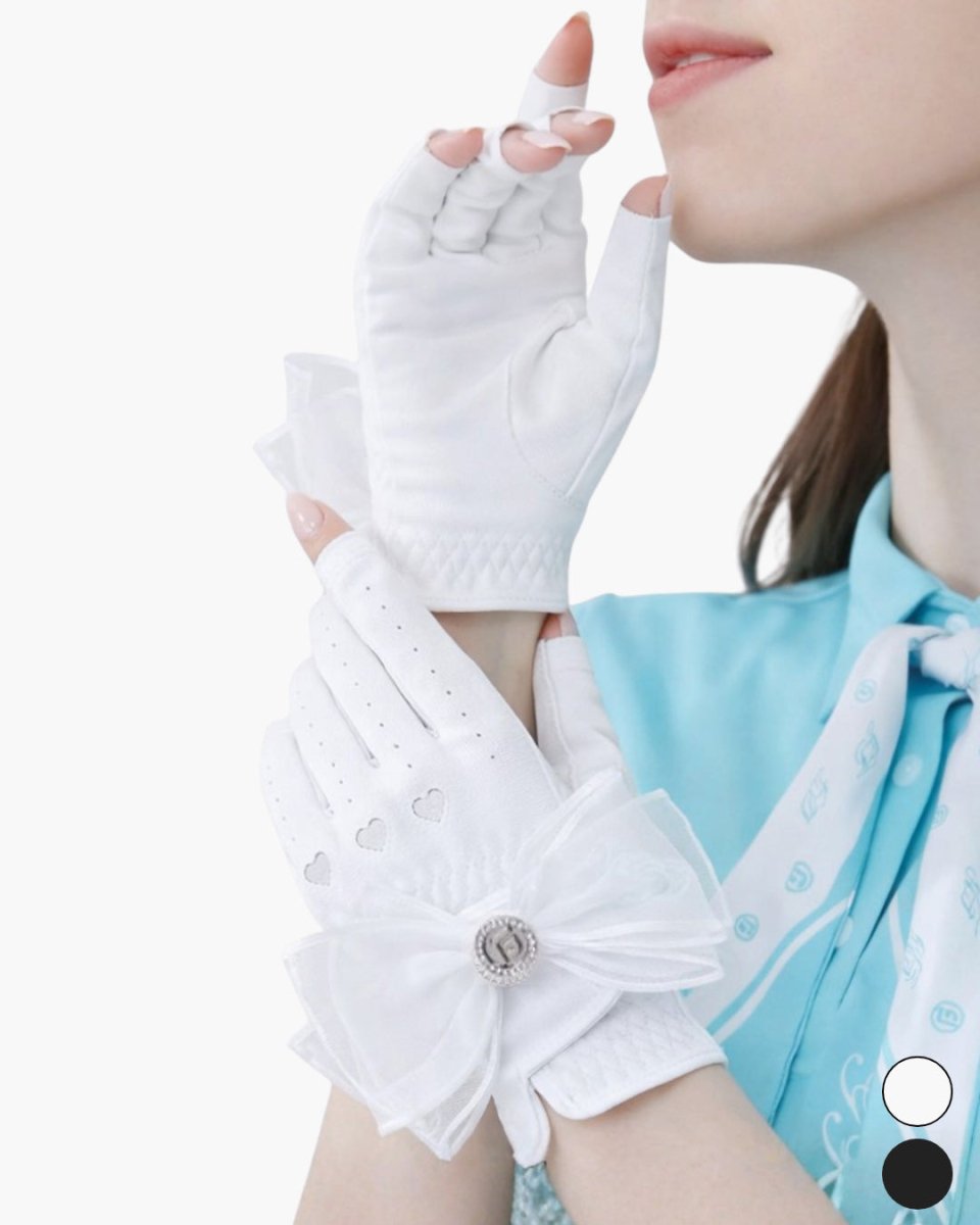 レースリボンデザイン ゴルフグローブ　CH1039 - Chamule