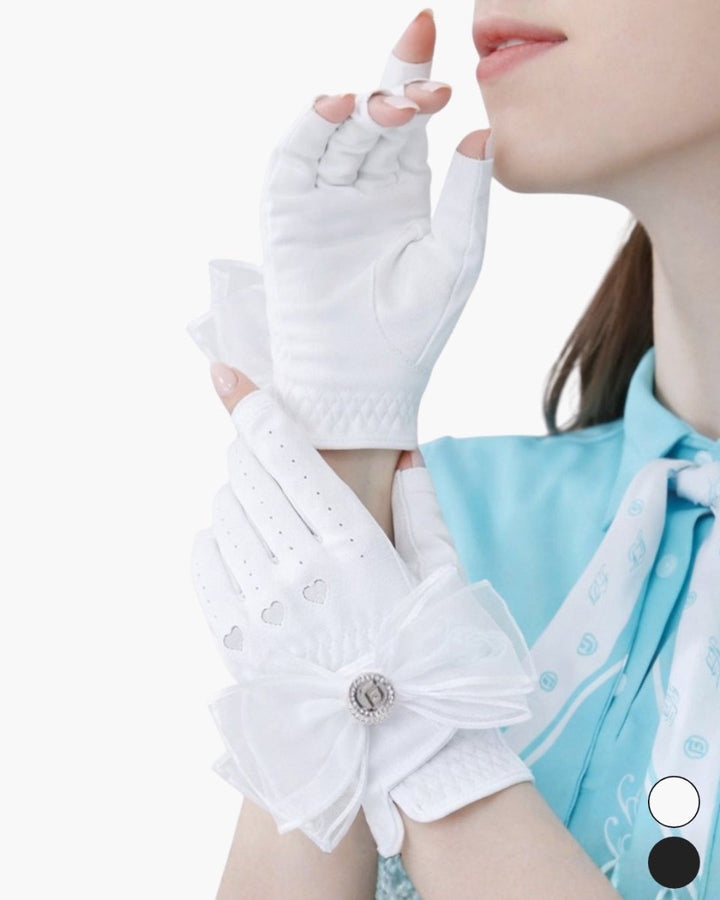 レースリボンデザイン ゴルフグローブ　CH1039 - Chamule