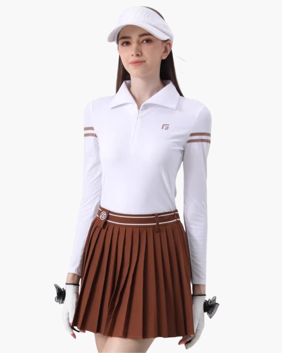 ラインポロトップス＆プリーツスカート【セットアップ可】　CH1040 - Chamule