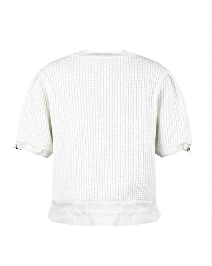 ワッフルニット半袖ゴルフトップス　CH1065 - Chamule