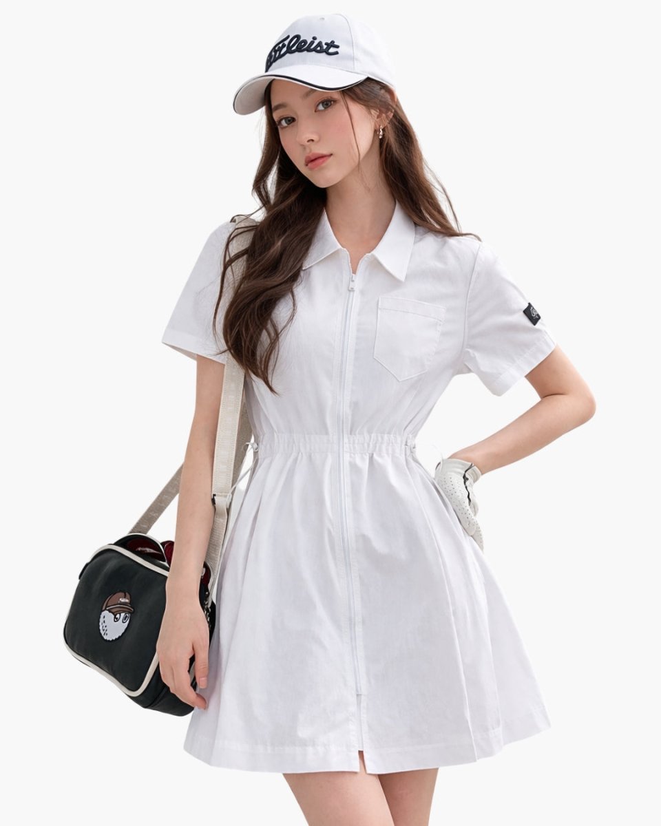 ジップシャツワンピース　CH1069 - Chamule