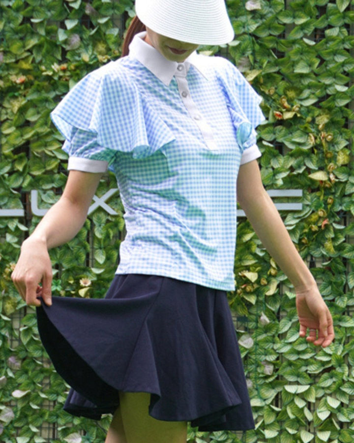 チェックケープゴルフポロ　CH1078 - Chamule