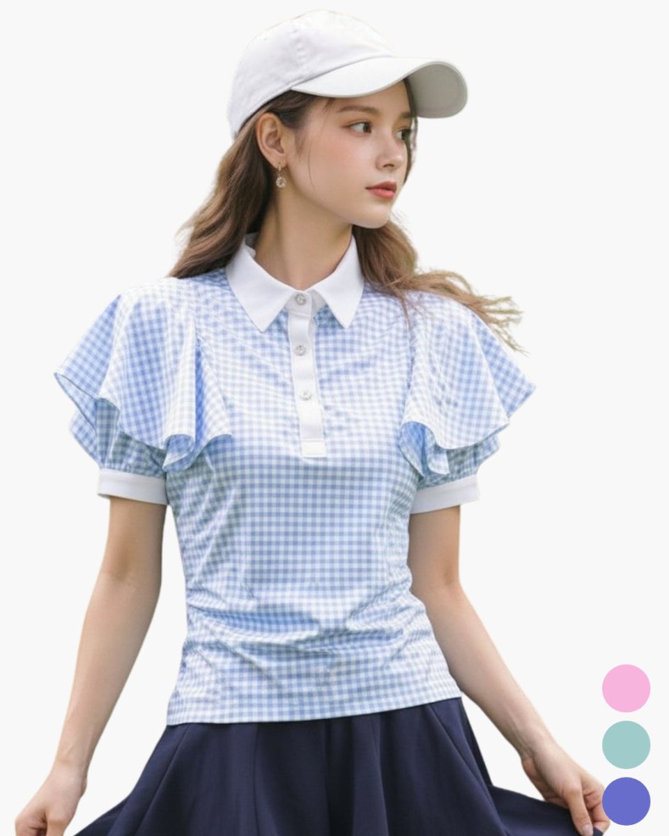 チェックケープゴルフポロ　CH1078 - Chamule