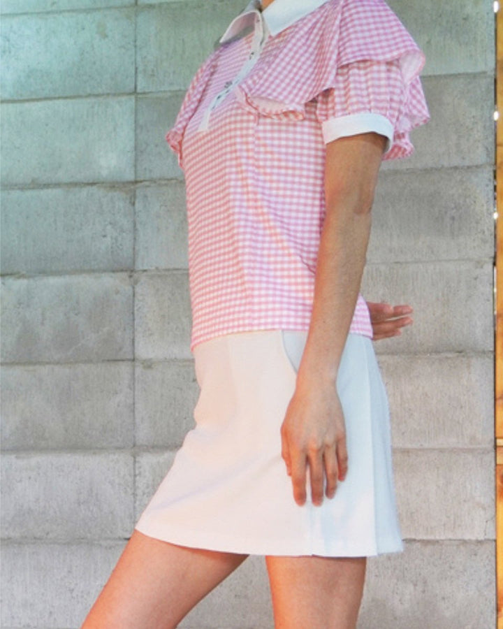 チェックケープゴルフポロ　CH1078 - Chamule