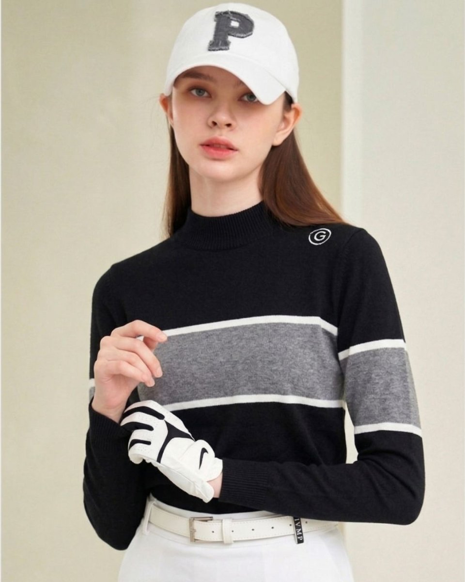 配色ニットゴルフセットアップ【上下別売り】　CH1085 - Chamule