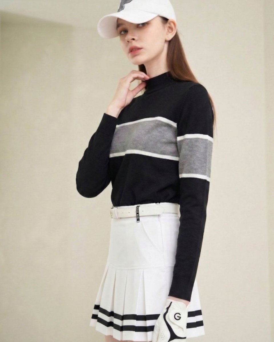 配色ニットゴルフセットアップ【上下別売り】　CH1085 - Chamule