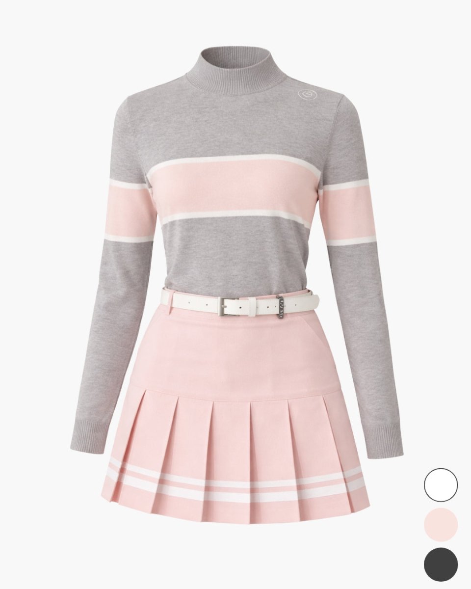 配色ニットゴルフセットアップ【上下別売り】　CH1085 - Chamule