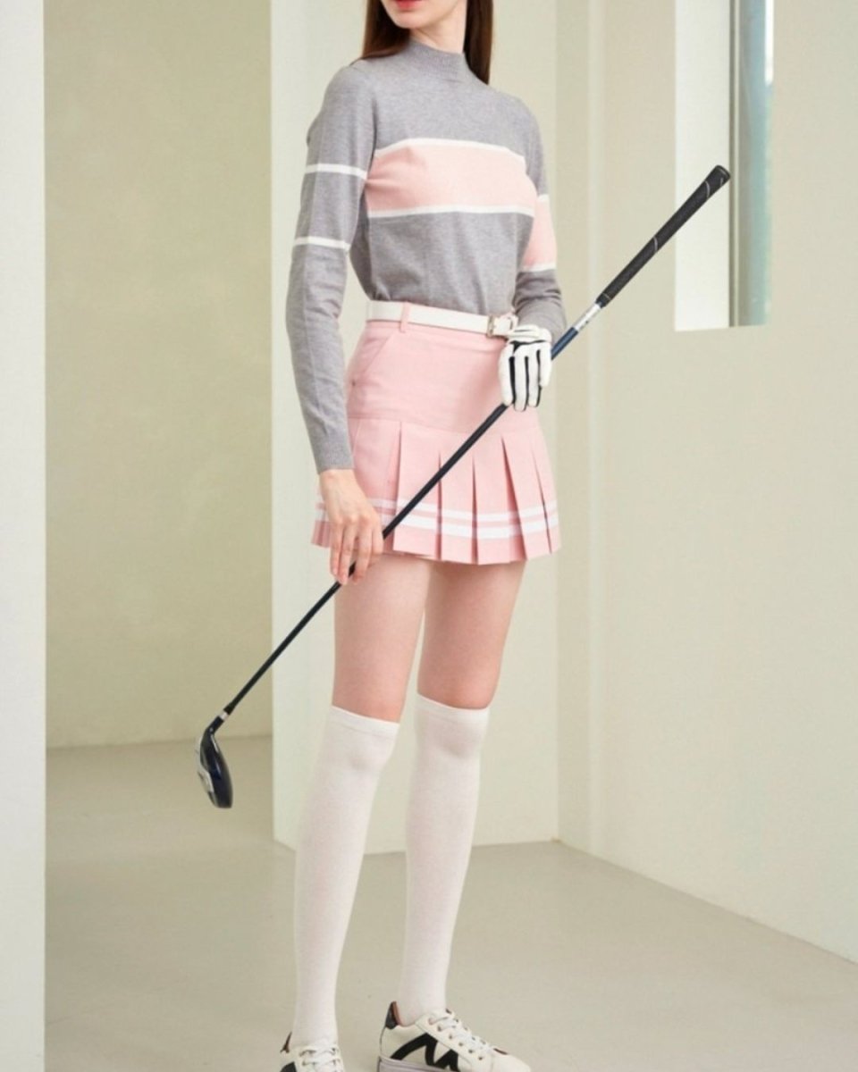 配色ニットゴルフセットアップ【上下別売り】　CH1085 - Chamule