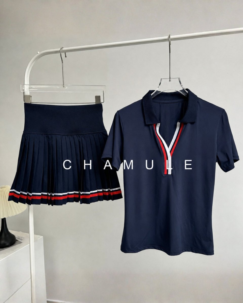 トリコロールライン プリーツセットアップ　CH1200 - Chamule