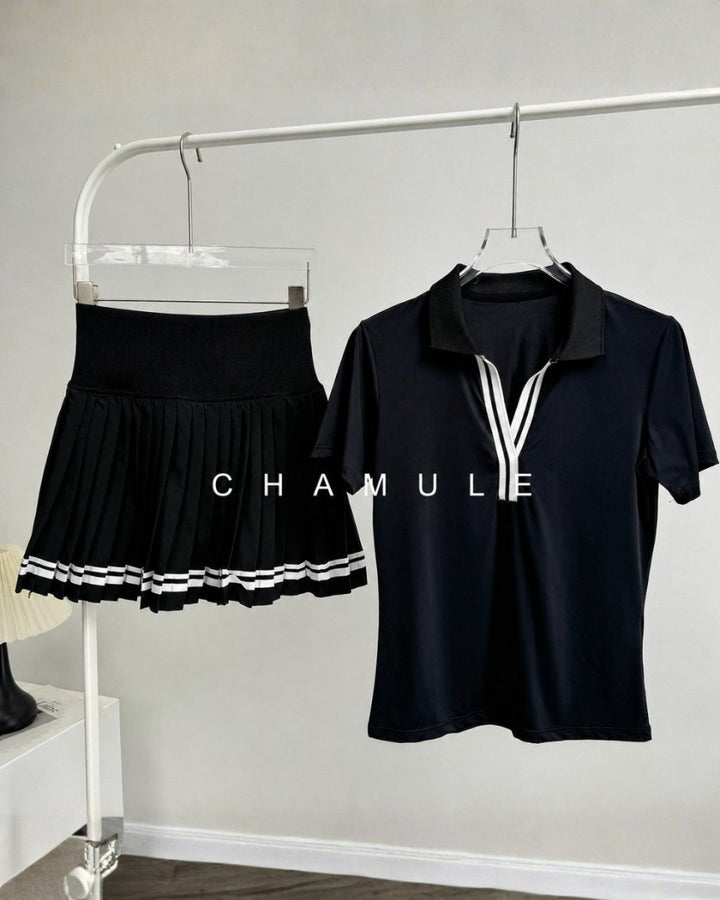 トリコロールライン プリーツセットアップ　CH1200 - Chamule