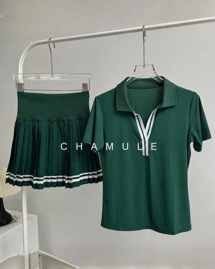 トリコロールライン プリーツセットアップ　CH1200 - Chamule