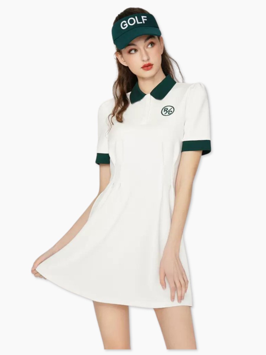 Short sleeve golf polo dress CH650