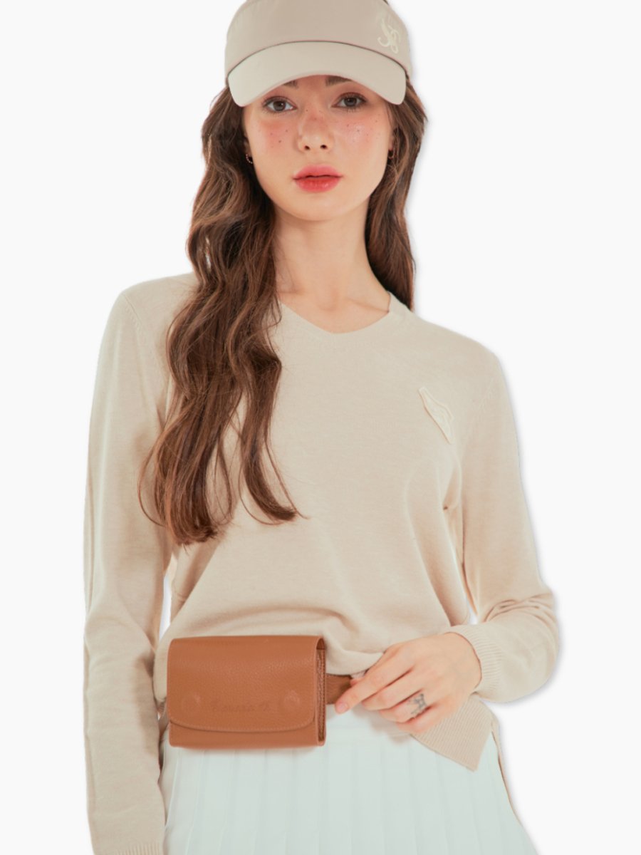 Brown Middle Pouch CH761