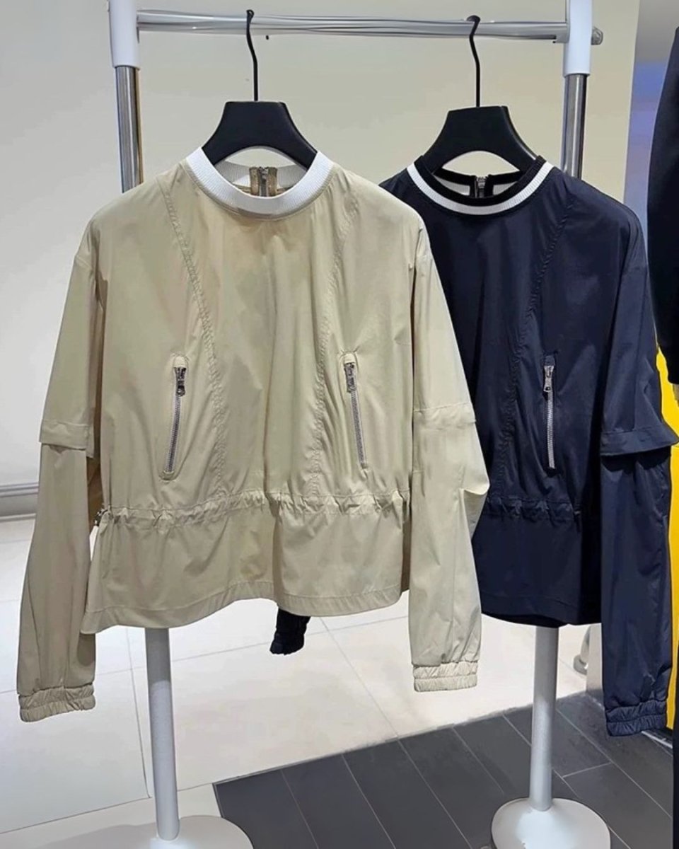 バックジップデザインジャケット 長袖　CH774 - Chamule