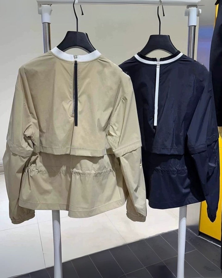 バックジップデザインジャケット 長袖　CH774 - Chamule