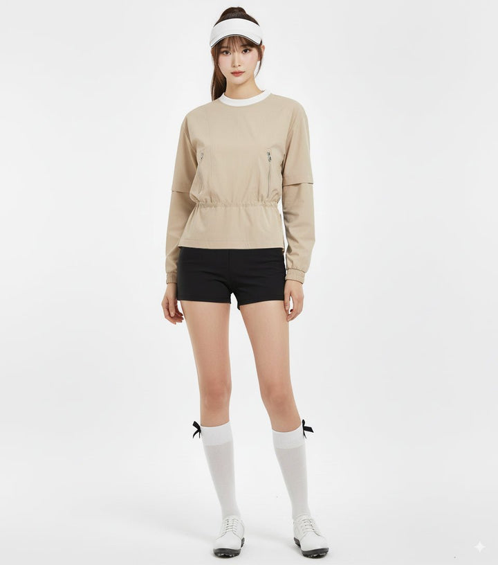 バックジップデザインジャケット 長袖　CH774 - Chamule