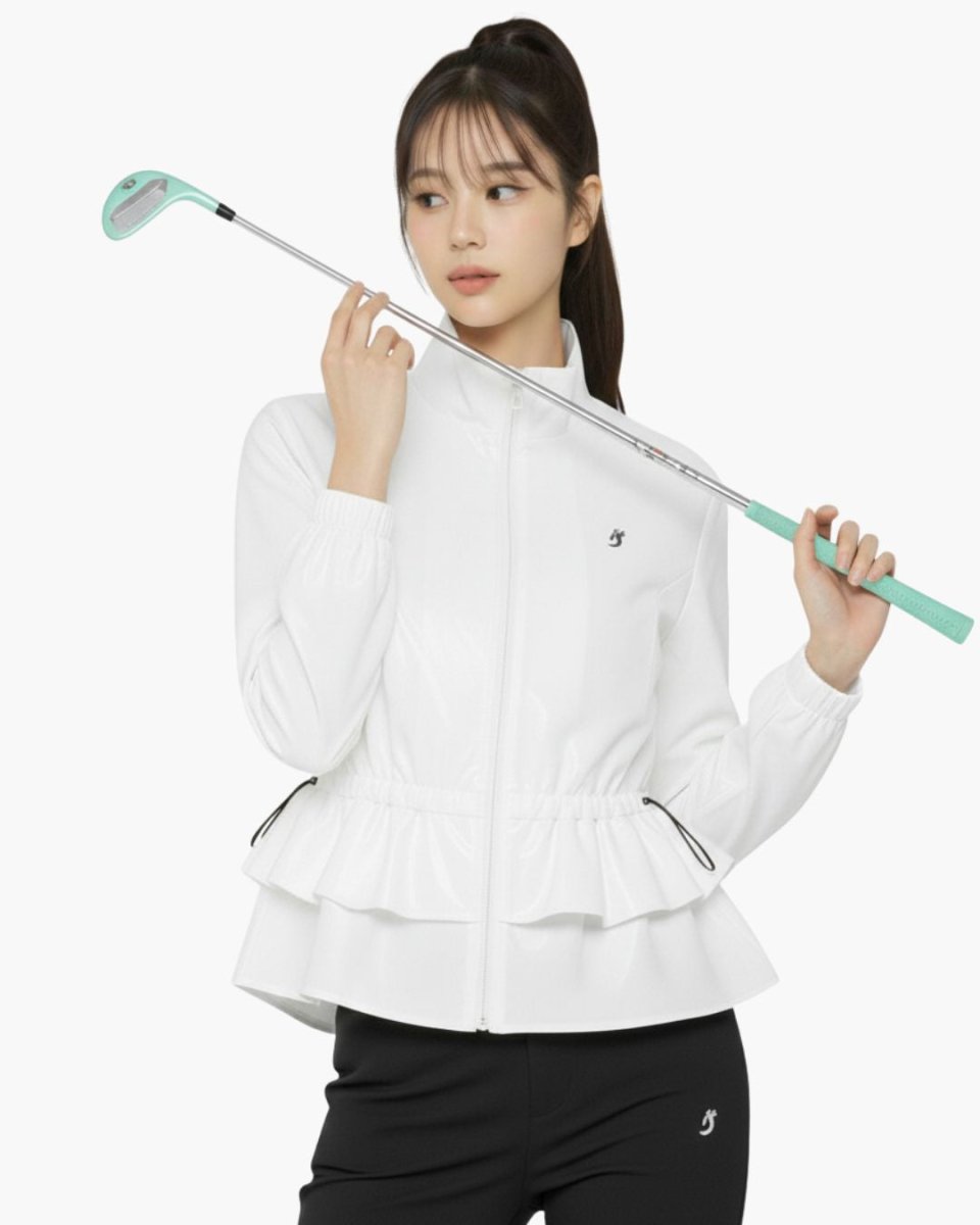 TASHI GOLF Fashion Sports Golf Wear Women's Jacket Waist Jacket Korean Slimming Long Sleeve Tops