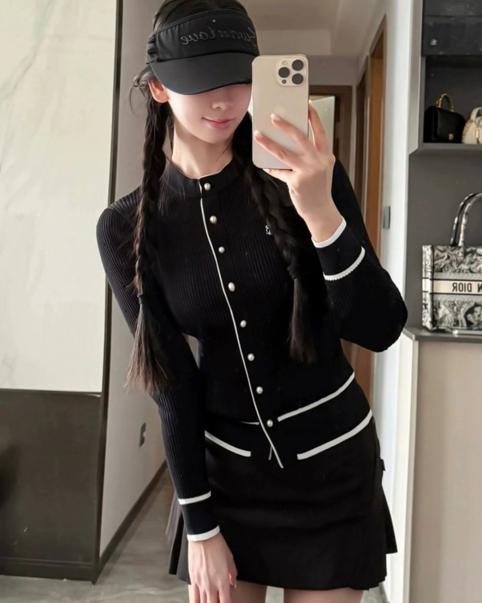 パールボタンカーディガン 長袖　CH777 - Chamule