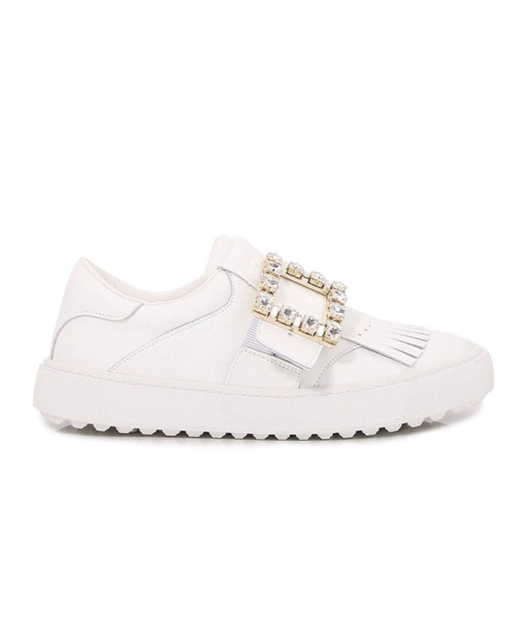 ビジュー付きバックル フリンジゴルフシューズ　CH779 - Chamule