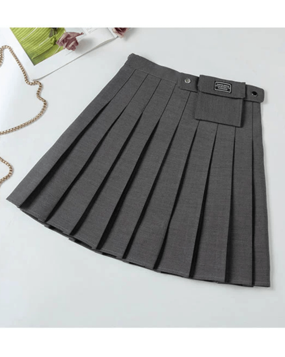 インナーパンツ付きボックスプリーツスカート　　CH783 - Chamule