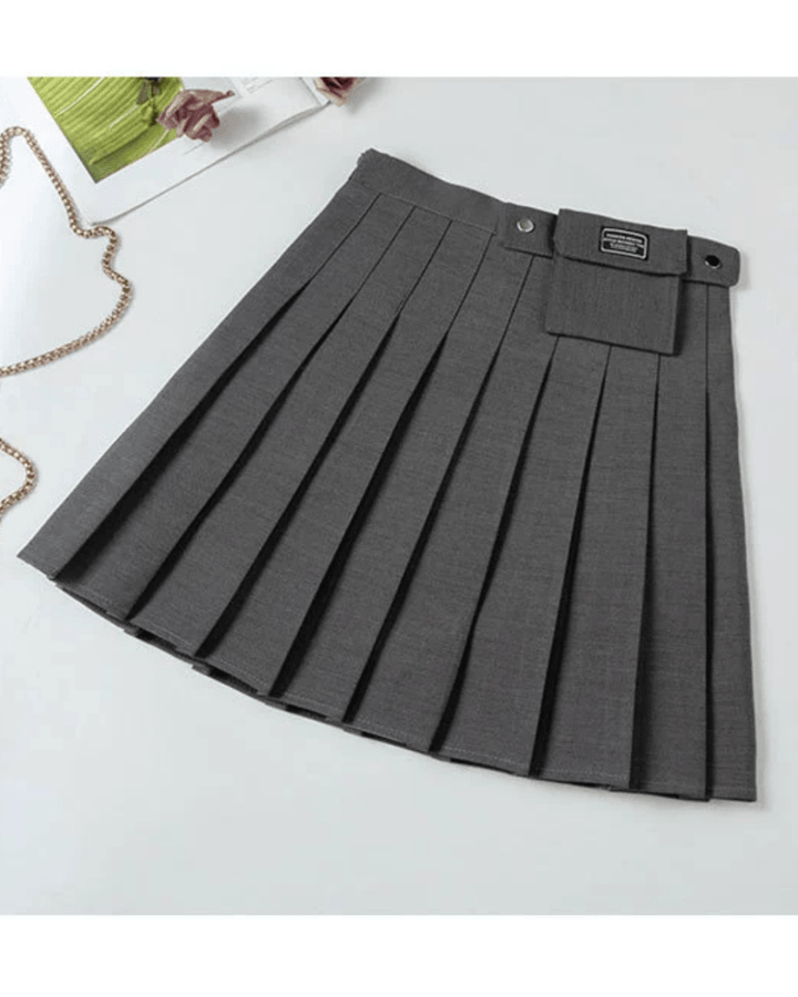 インナーパンツ付きボックスプリーツスカート　　CH783 - Chamule