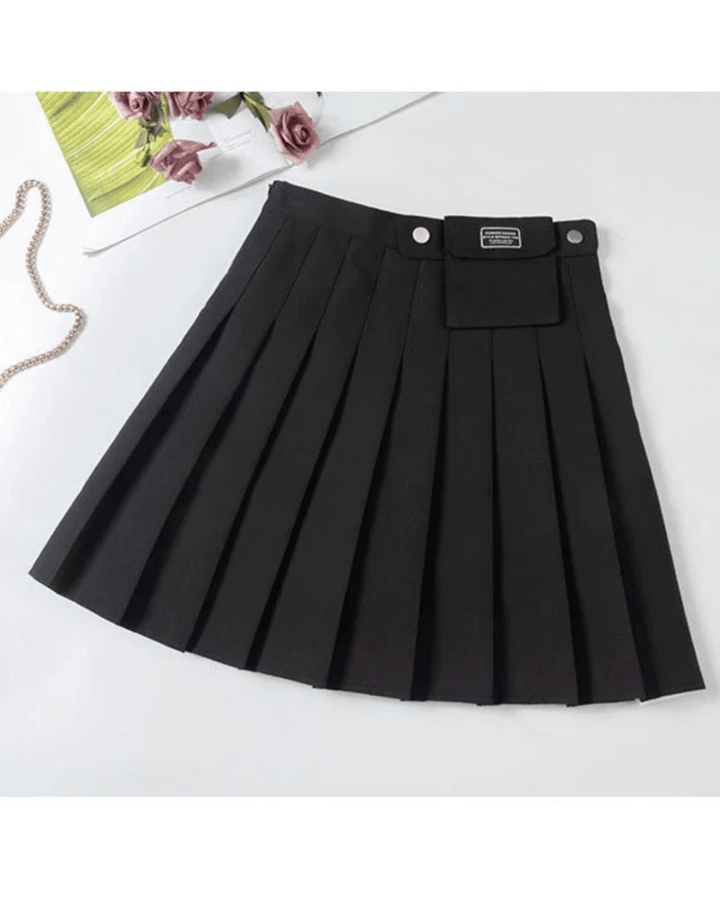 インナーパンツ付きボックスプリーツスカート　　CH783 - Chamule