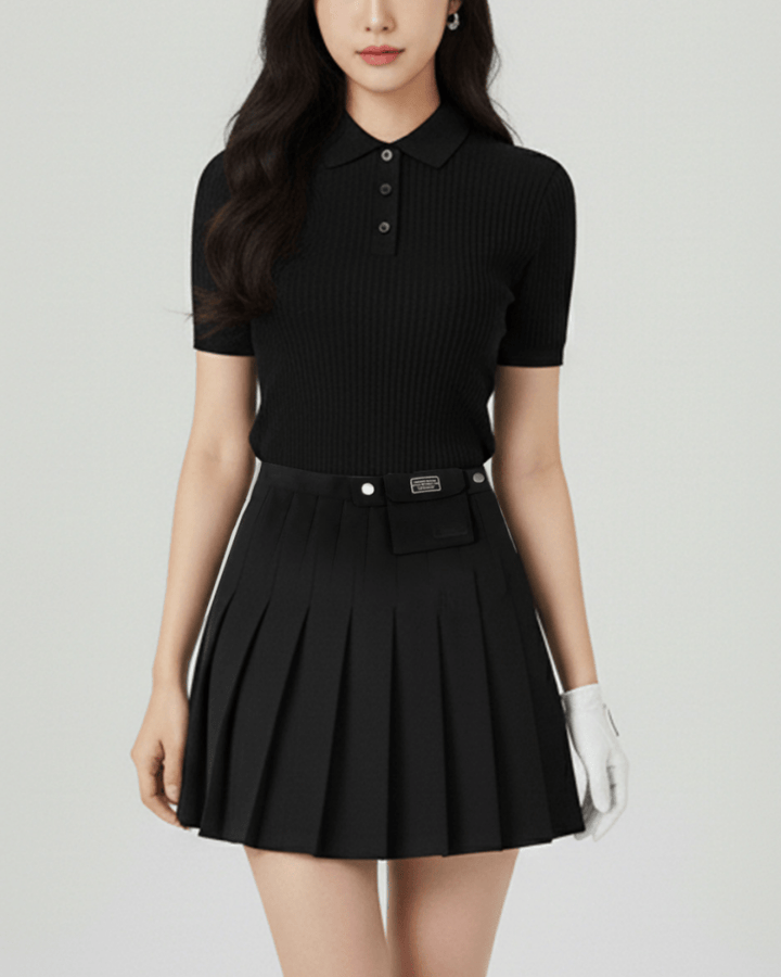 インナーパンツ付きボックスプリーツスカート　　CH783 - Chamule