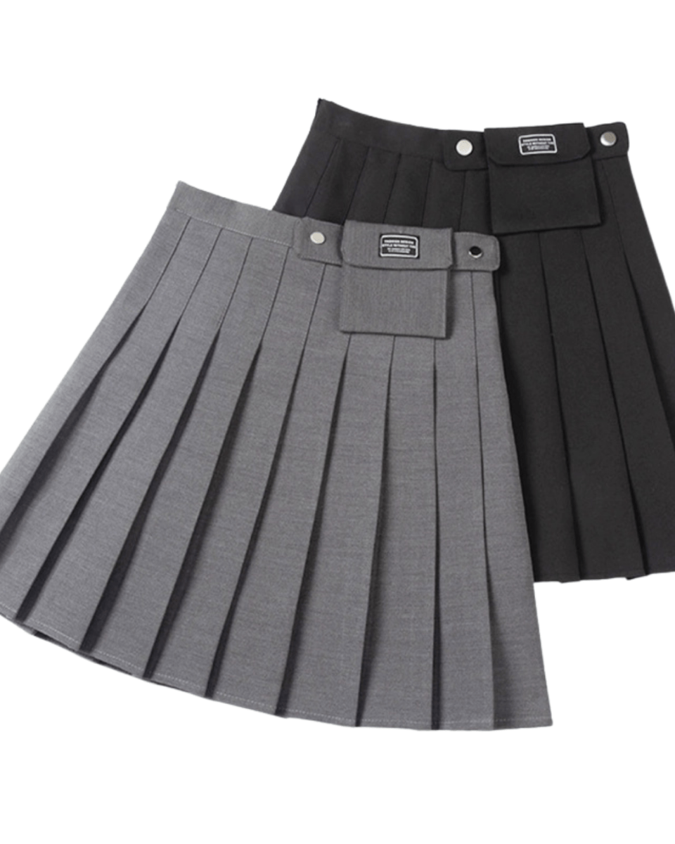 インナーパンツ付きボックスプリーツスカート　　CH783 - Chamule