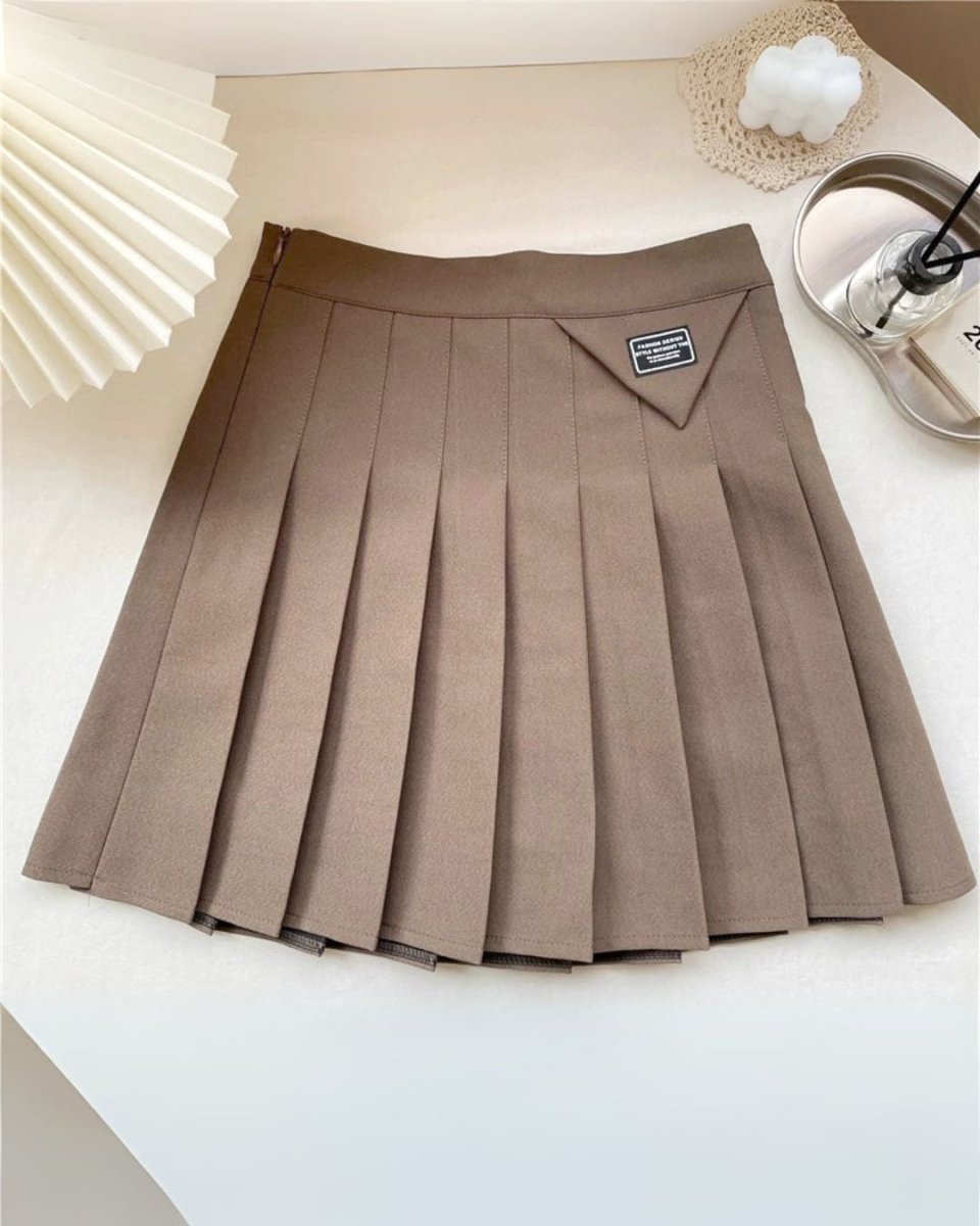 ハイウエストプリーツスカート インナーパンツ付き　CH790 - Chamule