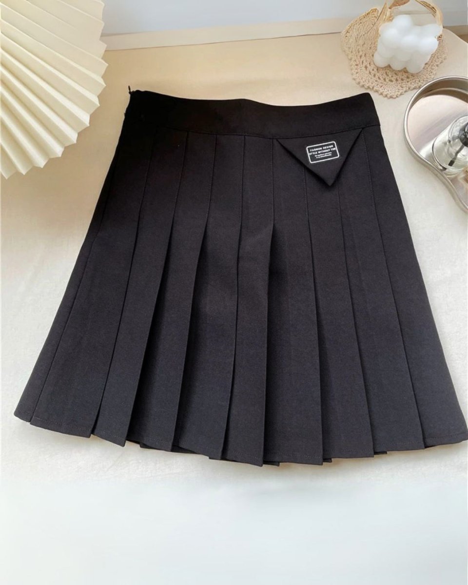 ハイウエストプリーツスカート インナーパンツ付き　CH790 - Chamule