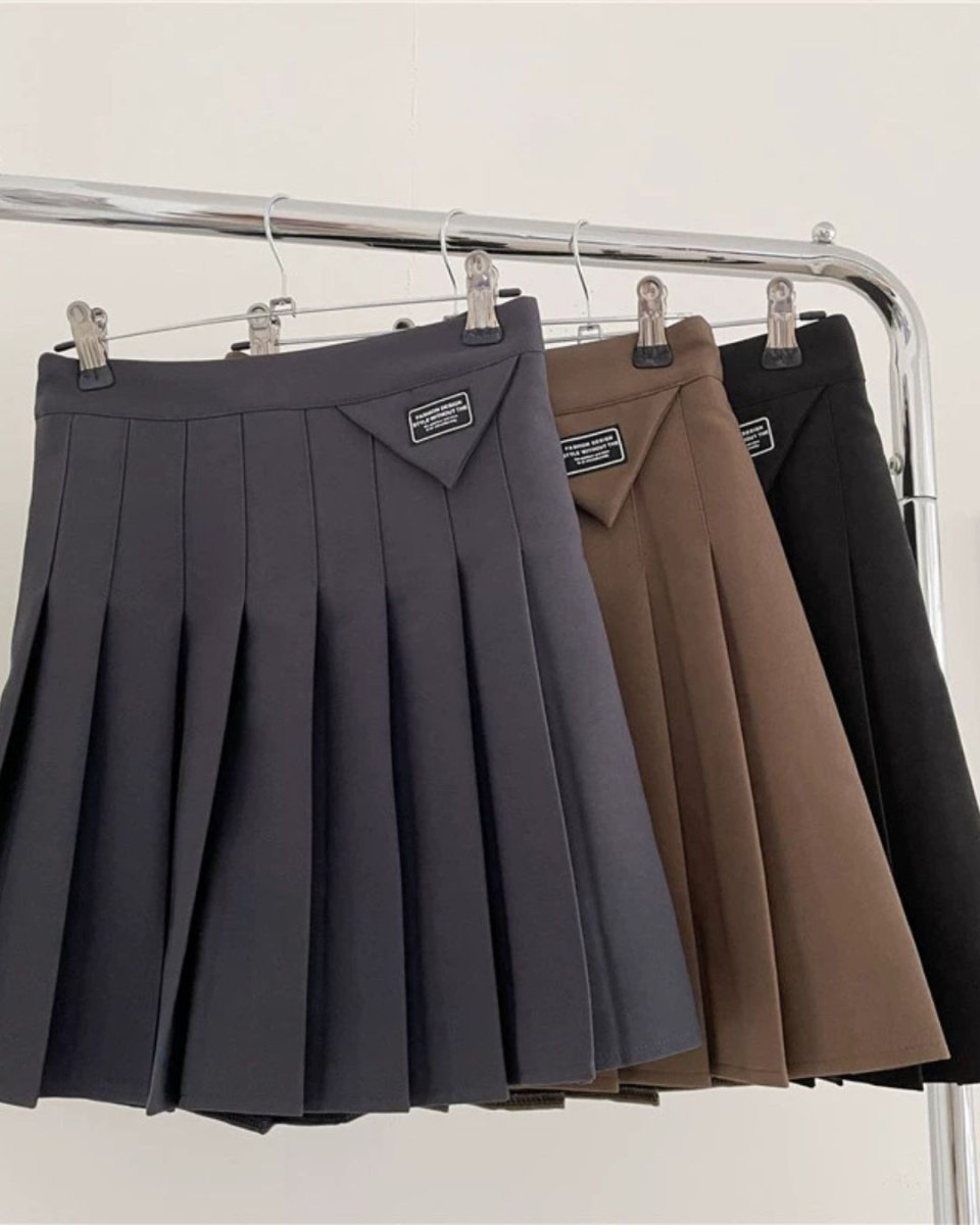 ハイウエストプリーツスカート インナーパンツ付き　CH790 - Chamule