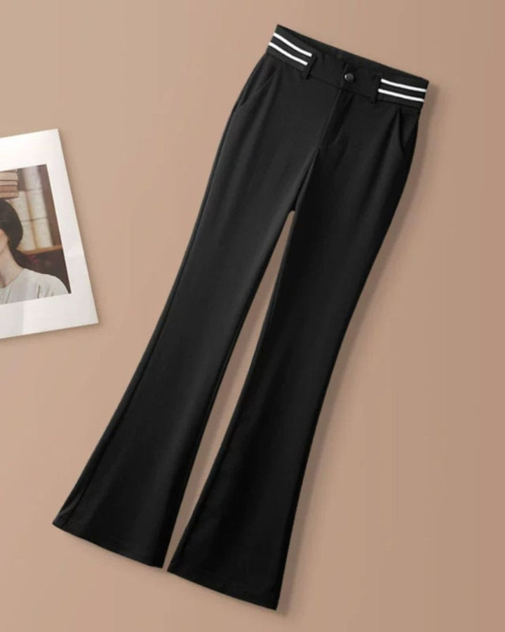 美脚フレアパンツ　ウエストライン　CH793 - Chamule