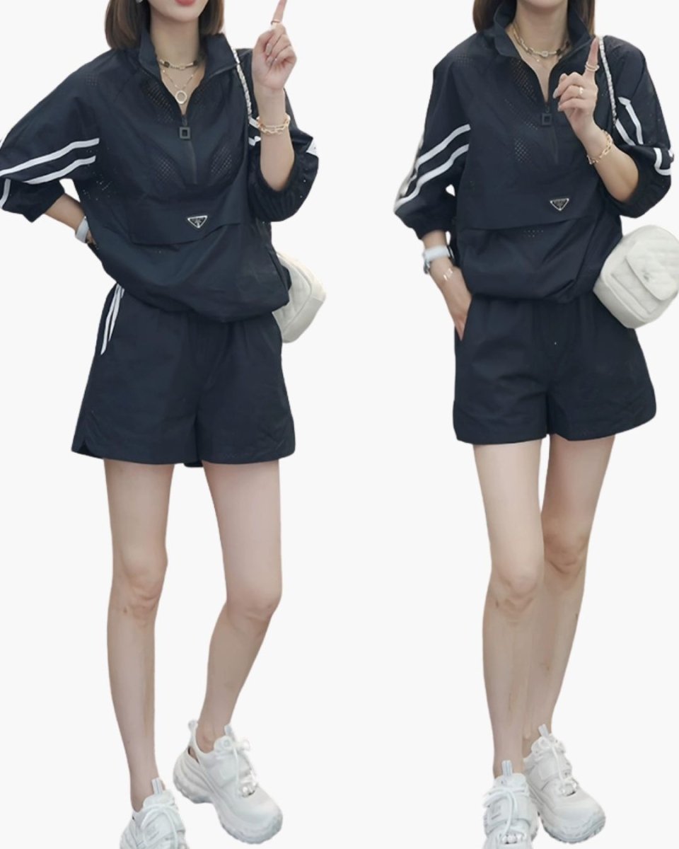 ハーフジップアウター ショーパン セットアップ　CH795 - Chamule