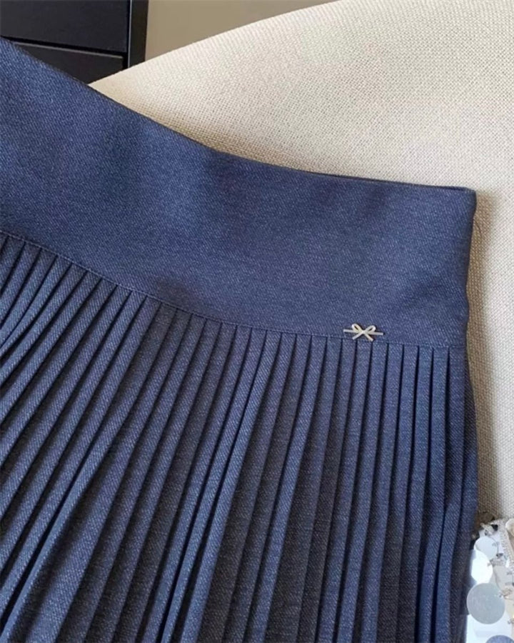 レディース ゴルフ プリーツスカート インナーパンツ付き リボンモチーフ　CH798 - Chamule